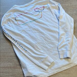 Vineyard Vines boys medium 12/14 whale tee EUC